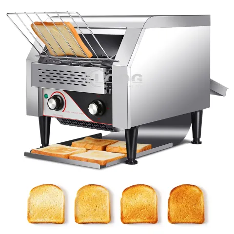 Hotel Kitchen Equipment Heavy Duty Sandwich Grill Bread Bun Toaster 110V 220V Electric Commercial Conveyor Toaster Price