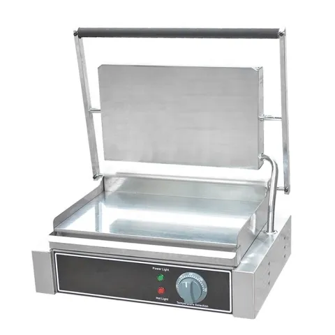 Kitchen Supplies Commercial Full Flat Grill Machine Single Plate Sandwich Maker Griller for Sale