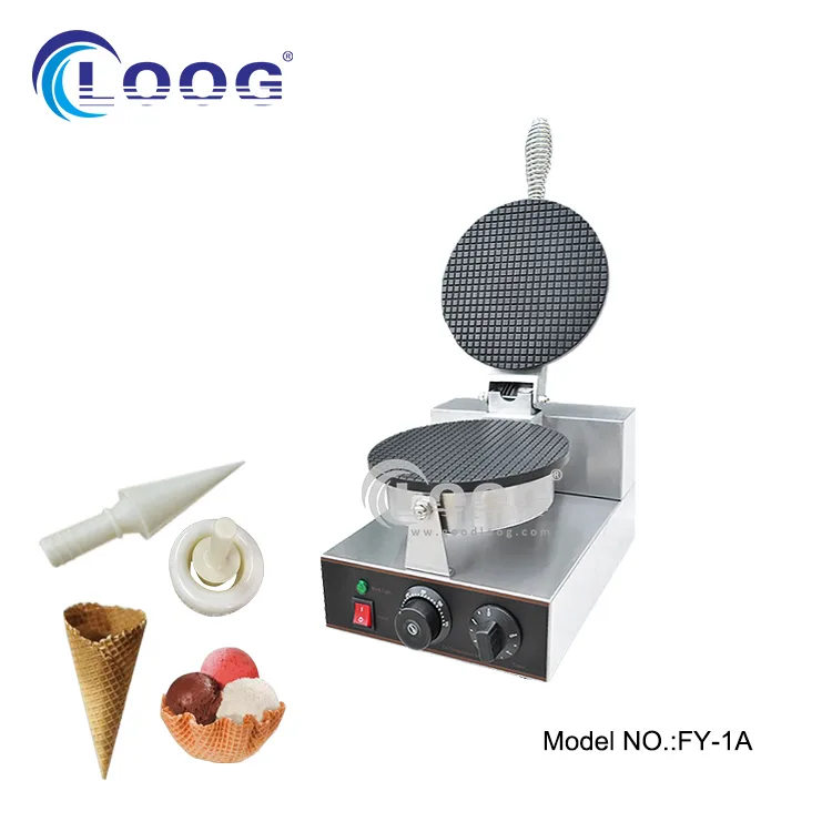 Piastra singola per coni gelato professionale, diametro 210 mm