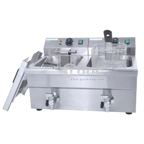 New Stainless Steel Commercial Electric French Fries Chicken Fryer Commercial Deep Fryer for Restaurant Use