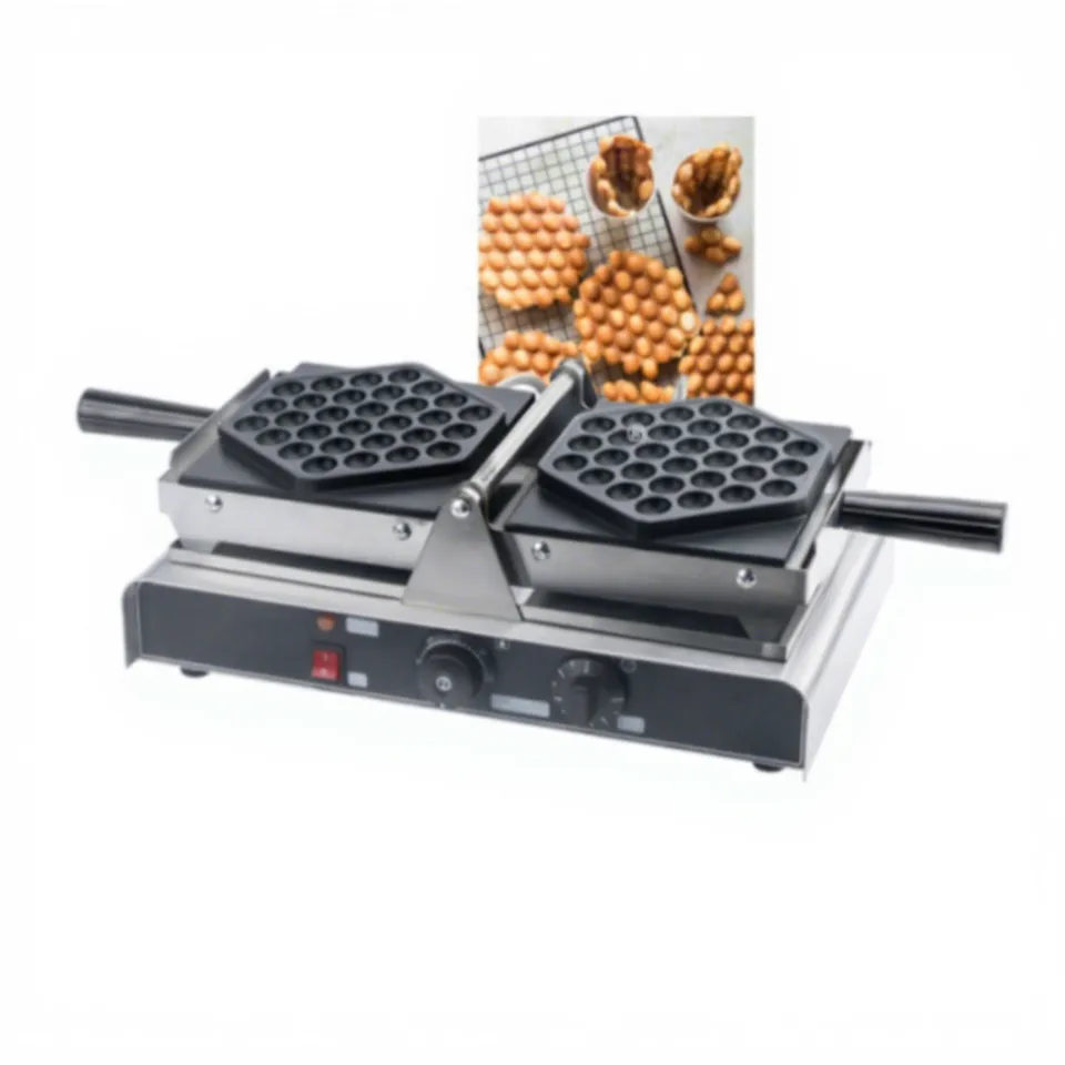 Vendita Diretta da Fabbrica Altre Macchine per Snack Macchina per Waffle a Bolle Macchina Commerciale per Waffle all'Uovo Prezzo