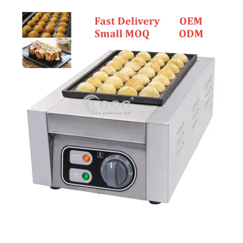 Big Hole Aebleskiver Fish Ball Grill Machine Price Commercial Use Non-stick Tabletop Electric Takuyaki Takoyaki Maker