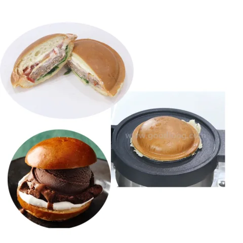 Popular UFO Burger Maker Machine Commercial Electric Gelato Burger Panini Press Maker for Sale