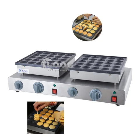 Máquina expendedora de otros snacks comercial eléctrica de 50 cavidades, mini máquina para hacer panqueques, gran venta, poffertjes, máquina para hacer mini panqueques holandeses en oferta