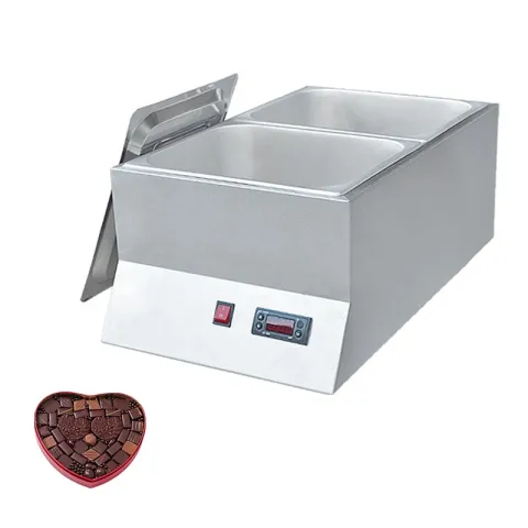 Hot Professional Digital Chocolate Warmer Melting Machine Double Pot Commercial Tempering Price Wholesale 220v Chocolate Melter