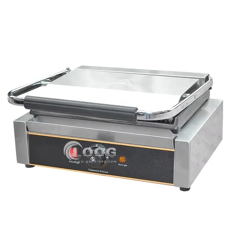 Professional Kitchen Equipment Electric 220V Contact Grill Commercial Sandwich Grill Maker with Factory Price