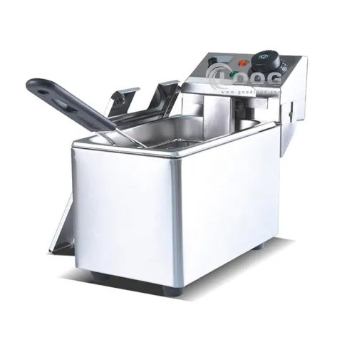 Commercial 1800W Electric Stainless Steel Fryer Countertop Chips Fryer Used Condition 220v Voltage
