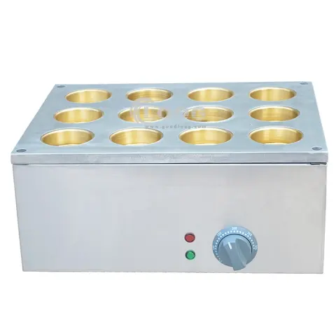 12 Holes Copper Plate Commercial Obanyaki Waffle Maker / Dorayaki / Imagawayaki Machine