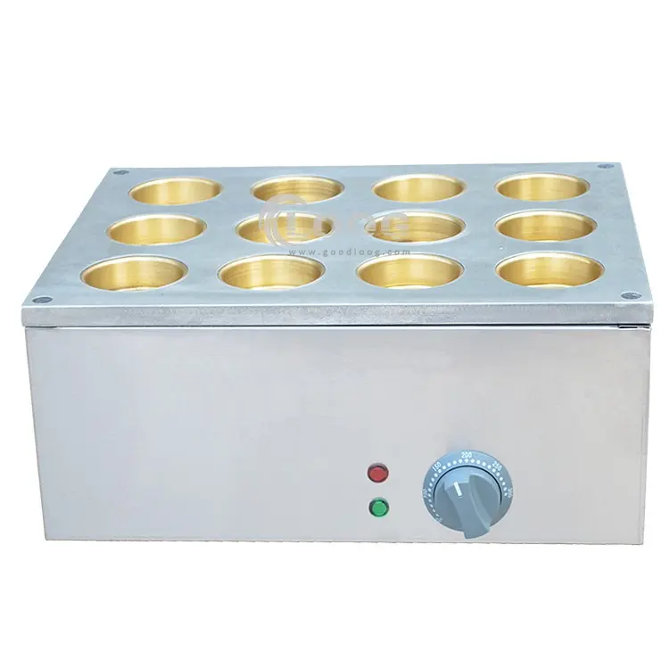 12 Holes Copper Plate Commercial Obanyaki Waffle Maker / Dorayaki / Imagawayaki Machine