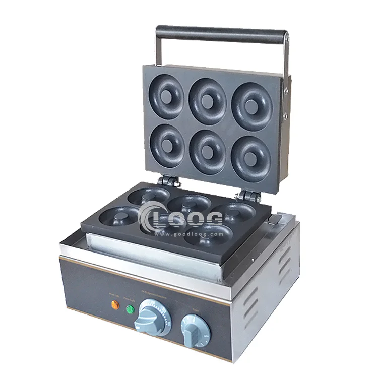 Máquina pequeña para hacer donas antiadherente de alta calidad, máquinas comerciales mini para hornear donas