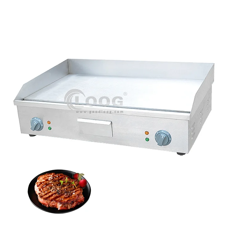 CE Certificate Dorayaki Teppanyaki Machine Grill Hot Plate Commercial Stainless Steel Electric Griddle