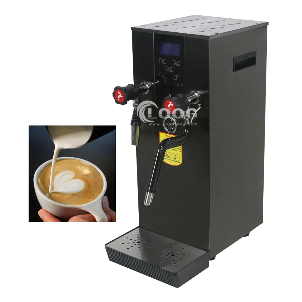 110 V 220 V erogatore d'acqua calda, macchina elettrica per vapore e schiuma di latte, montalatte commerciale, produttore