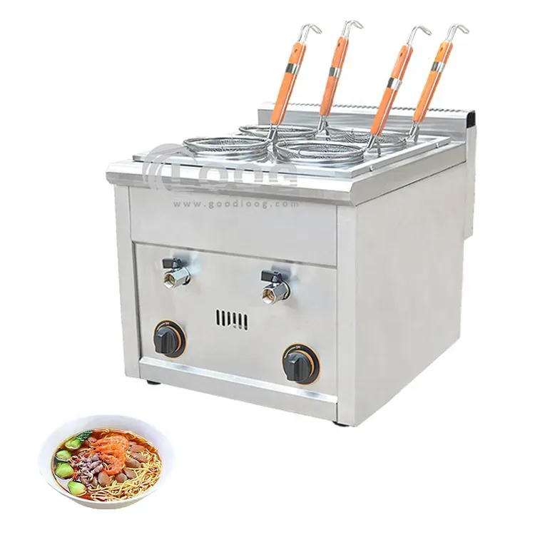 Energy Saving Commercial Stainless Steel 4 Pots Pasta Cooker Gas Pasta Boiler for Sale