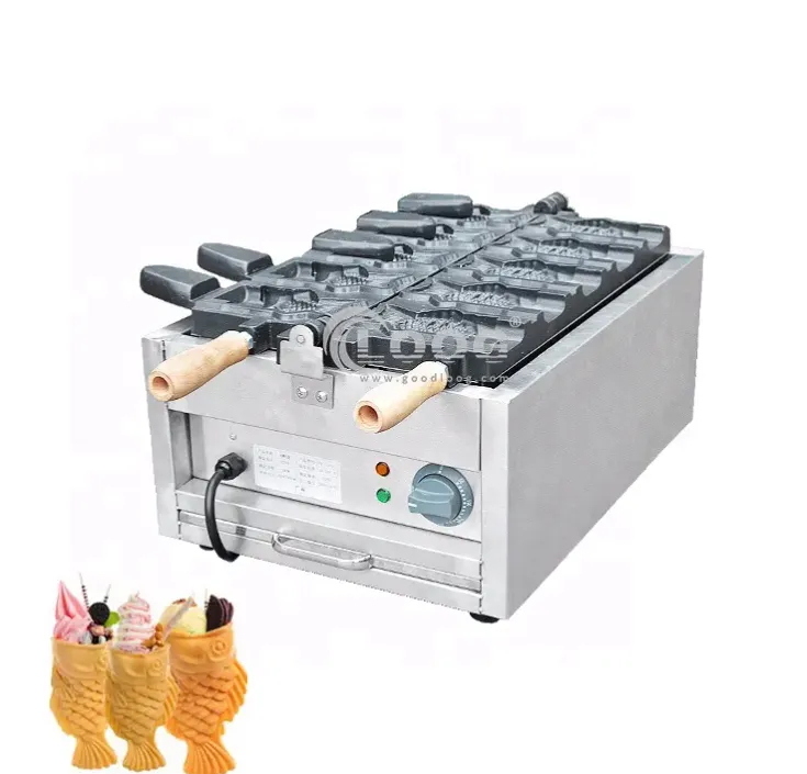 Macchina elettrica commerciale per taiyaki coreani in stile nuovo, disponibile a magazzino