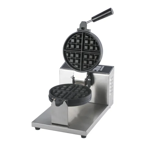 China Snack Machines Supplier Goodloog FY-GL02 220V Changeable Plates Rotating Nonstick Commercial Electric Waffle Maker