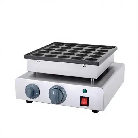Commercial 25 Holes Electric Poffertjes Grill Dutch Mini Pancake Maker