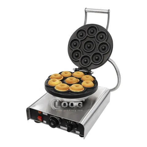 Commercial Electric Donut Maker Stainless Steel Mini Waffle Machine with New Design Now on Sale