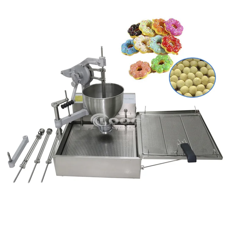 Macchina commerciale semiautomatica per ciambelle tonde, macchina per ciambelle mochi, distributore manuale per ciambelle, friggitrice elettrica