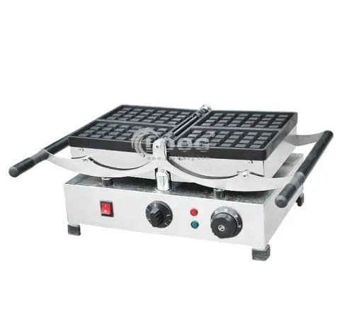 Nuova macchina professionale per snack, piastra per waffle quadrati 220 V, macchina per waffle portatile disponibile a magazzino