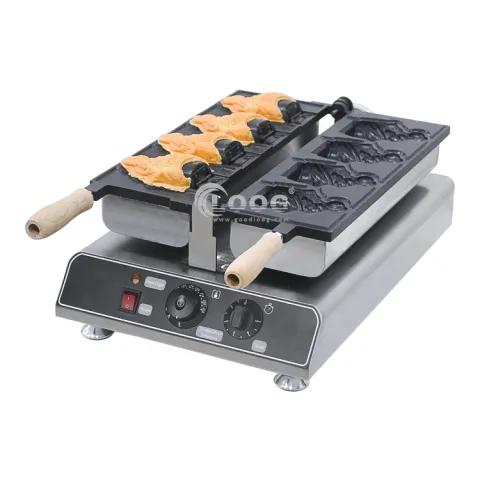 Competitive Price Kitchen Equipment Stainless Steel Fish Waffle Cone Maker Ice Cream Commercial Taiyaki Machine