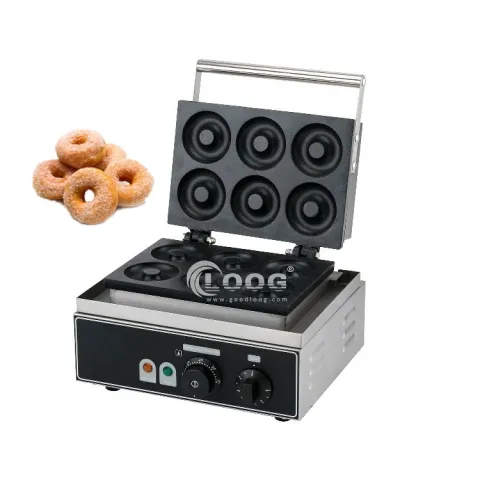 Professional Commercial Stainless Steel Electric Waffle Donut Maker 220V Used for Hotels