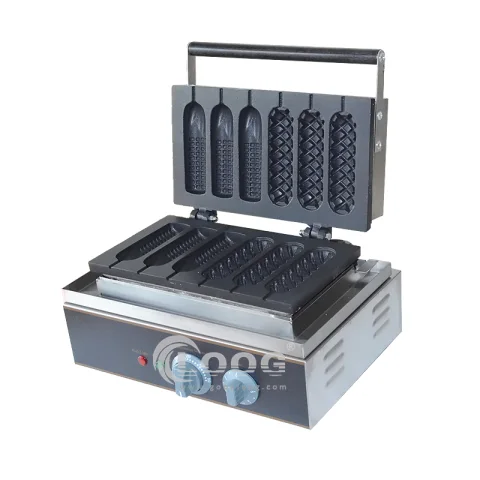 220V Commercial Corn Waffle Maker Electric Waffle Iron for Corn Dog Waffle on Sale