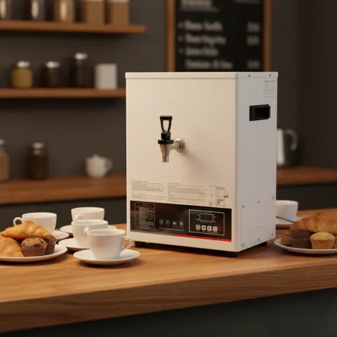 Electric Commercial Hot Water Dispenser Wall-Mounted Step-Heating Water Boiler for Restaurant, Home, Office