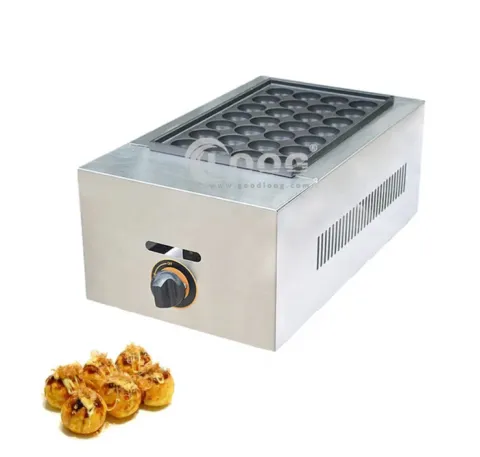 High Quality Restaurant Equipment Gas Takoyaki Grill Maker 2800Pa Gas Takoyaki Machine for Sale