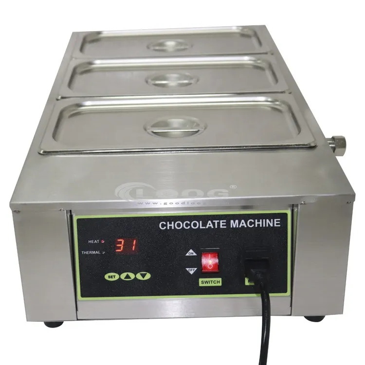 Equipo profesional de cocina calentador digital de chocolate máquina comercial para derretir chocolate precio