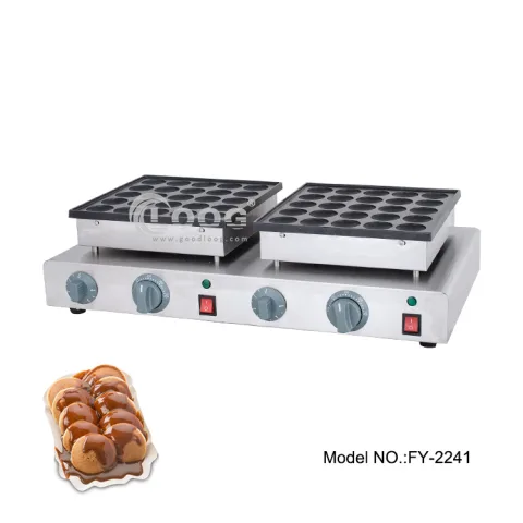 CE Approved Commercial Non-Stick Dutch Poffertjes 50 Holes Grill Maker Mini Pancake Making Machine for Sales