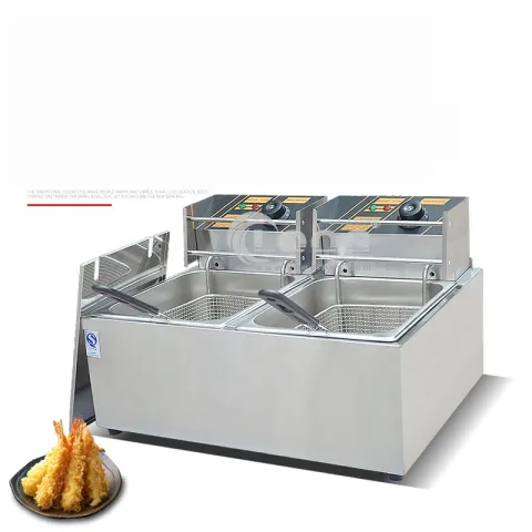 Factory Price Electric Commercial Stainless Steel Deep Fryer 220V 9L Capacity High Productivity Chicken Fryer