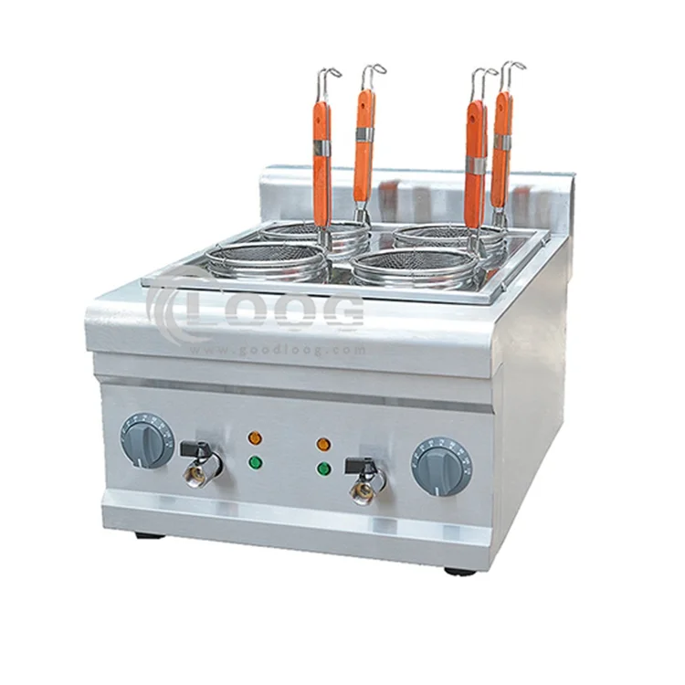 Pentola per pasta elettrica commerciale in acciaio inox con 4 griglie per cottura pasta in vendita
