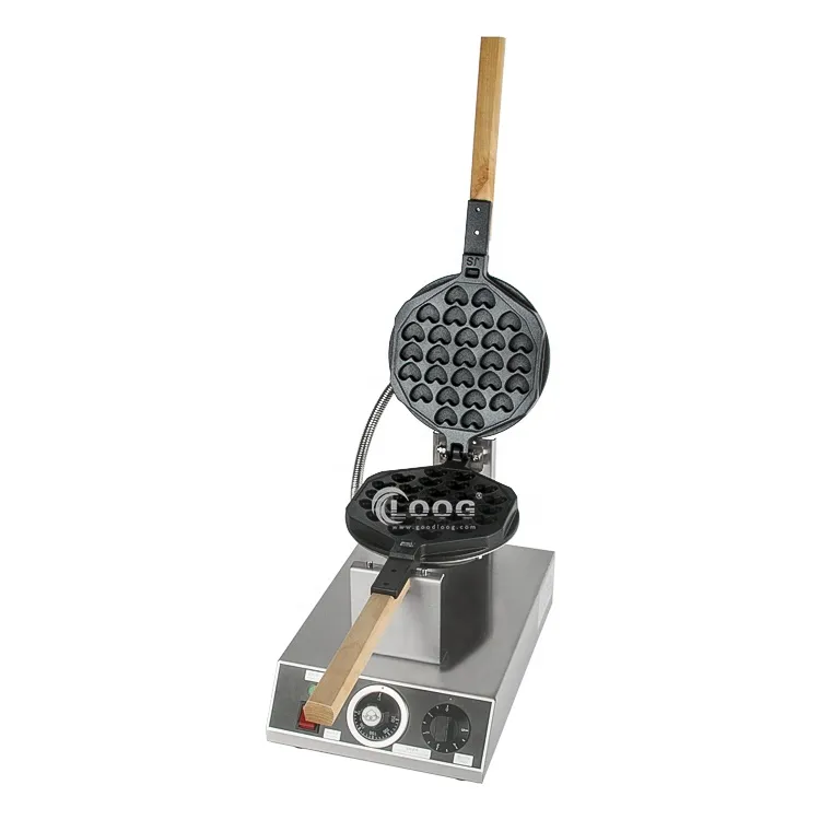 Commercial Egg Puff Maker Heart Shaped Bubble Egg Waffle Machine for Street Business