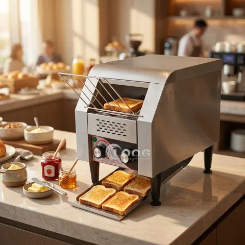 Goodloog Factory Bagel Sandwich Bread Bun Toaster 150 Slice/H Electric Chain Toaster TT-150 Commercial Conveyor Toaster for Sale