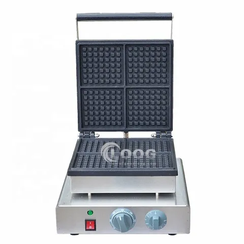 CE Approved Commercial Nonstick Waffle Baker Electric Waffle Making Machine for Wholesale