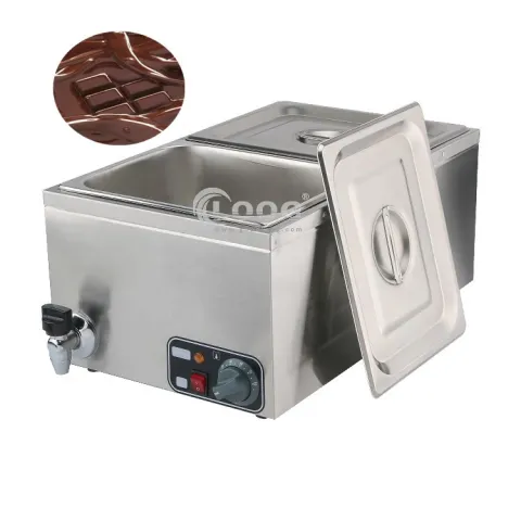 Commercial Use Electric Chocolate Machine Melter Dual Chocolate Melting Pot with Wholesale Price