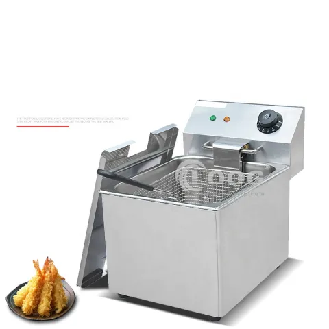 Stainless Steel Countertop Chip Deep Fryer Machine Commercial Electric Fryer for Restaurant