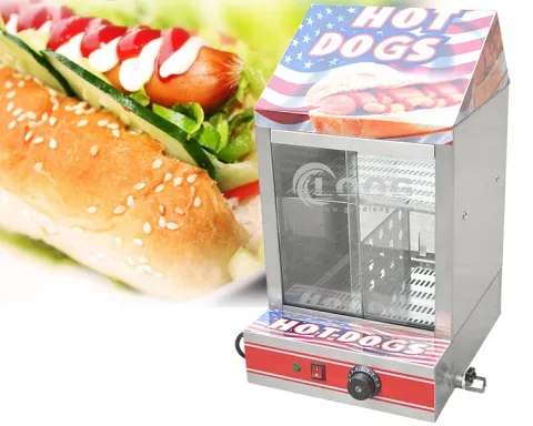 Hot Dog Warming Display Showcase Hot Dog Warmer Display Warming Showcase Electric Sahowcase Food Warmer Display