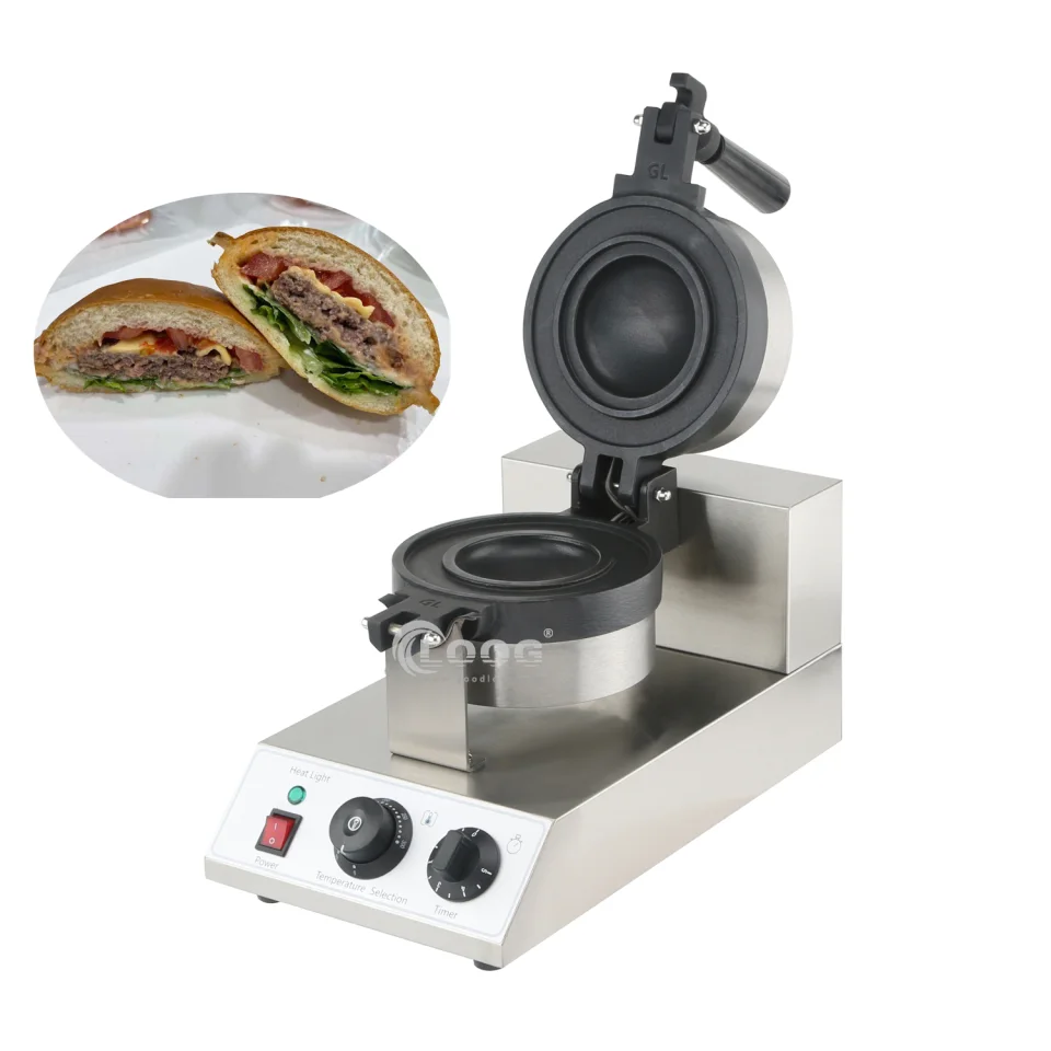 Máquina comercial de prensa eléctrica para gelato y panini, fabricante de hamburguesas UFO, novedad en máquinas comerciales para hacer hamburguesas UFO, gran oferta