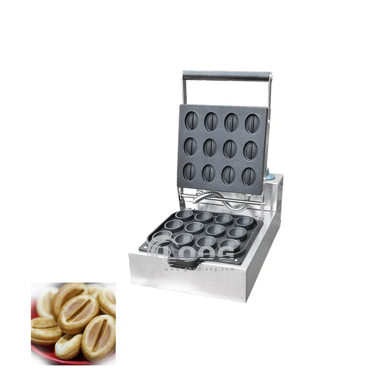 Migliore nuova macchina per snack – waffleria elettrica mini a forma di chicco di caffè per la vendita