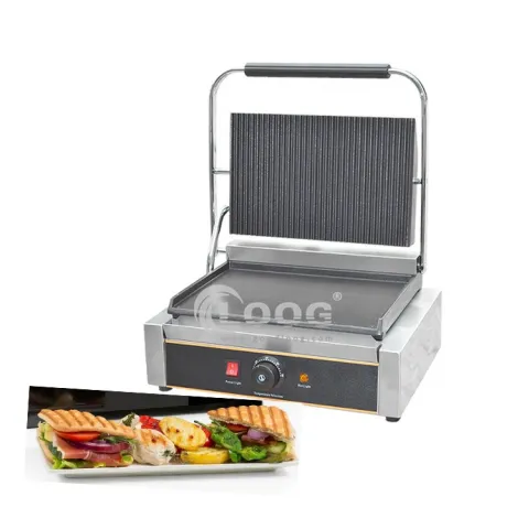 Kitchen Equipment Beef Steak Grill Electric Contact Grill Stainless Steel Panini Press for Commercial Use