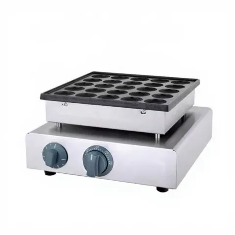 Máquina de mini panqueques Poffertjes para restaurante, éxito en ventas, con 25 agujeros, eléctrica y comercial