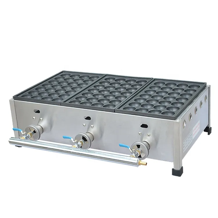 Commercial Gas Type Cast Iron Japanese Takoyaki Making Machine Takoyaki Maker Manufacturers