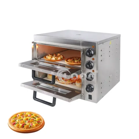 Professional Kitchen Equipment Double Pizza Toaster Commercial Electric Pizza Oven for Sale