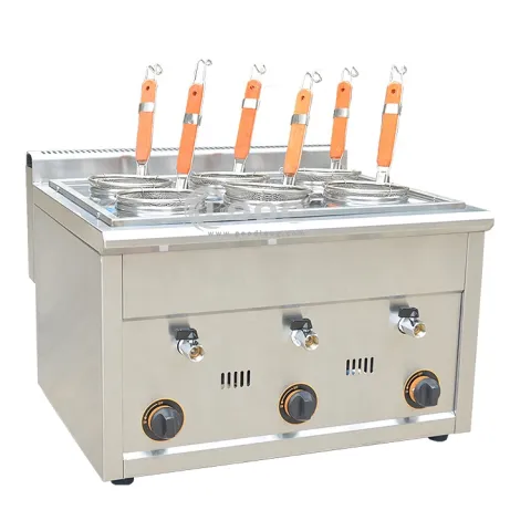 High Quality Snack Equipment Industrial Desktop Gas Noodle Cooker Commercial