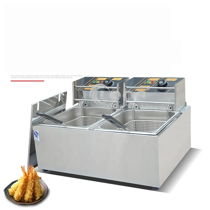 Hot Sale Kitchen Equipment Stainless Steel Countertop Deep Fryer Machine Suppliers