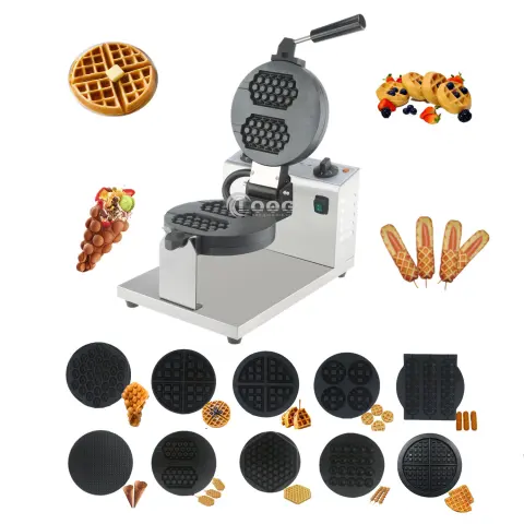 High Quality Waffle Machine Factory Wholesale 110V 220V Honeycomb Shape Non Stick Detachable Waffle Maker for Food Trucks