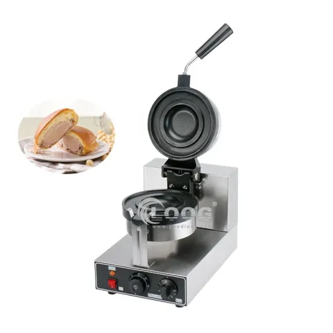 Hot Sales Snack Machines Ice Cream Gelato Panini Press Popular Italy Krapfen Warmer Machine Commercial Donut Gelato Paini Maker