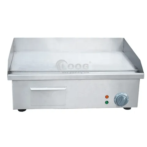 High Quality Commercial Electric Full Flat Griddle Stainless Steel 220v Used Condition-Available for Sale