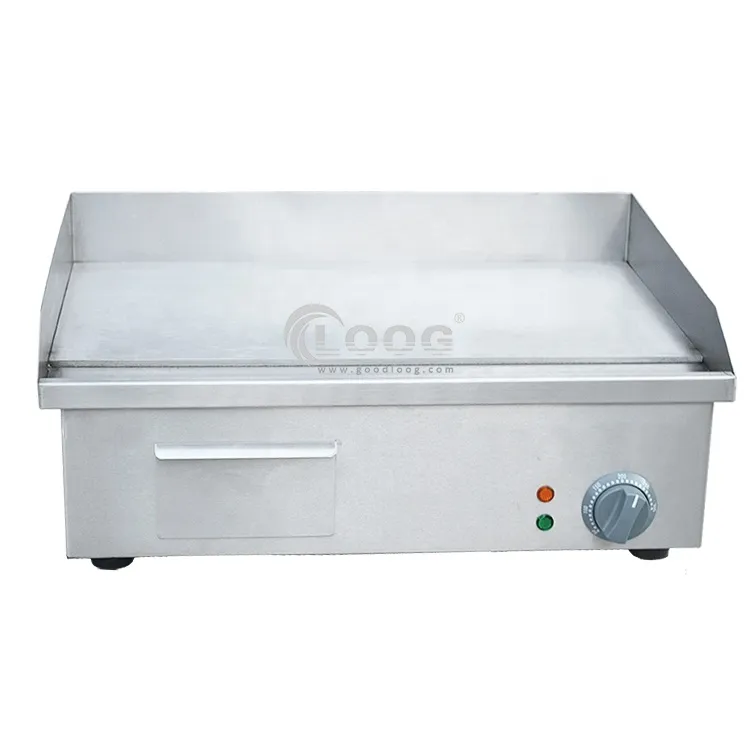 High Quality Commercial Electric Full Flat Griddle Stainless Steel 220v Used Condition-Available for Sale